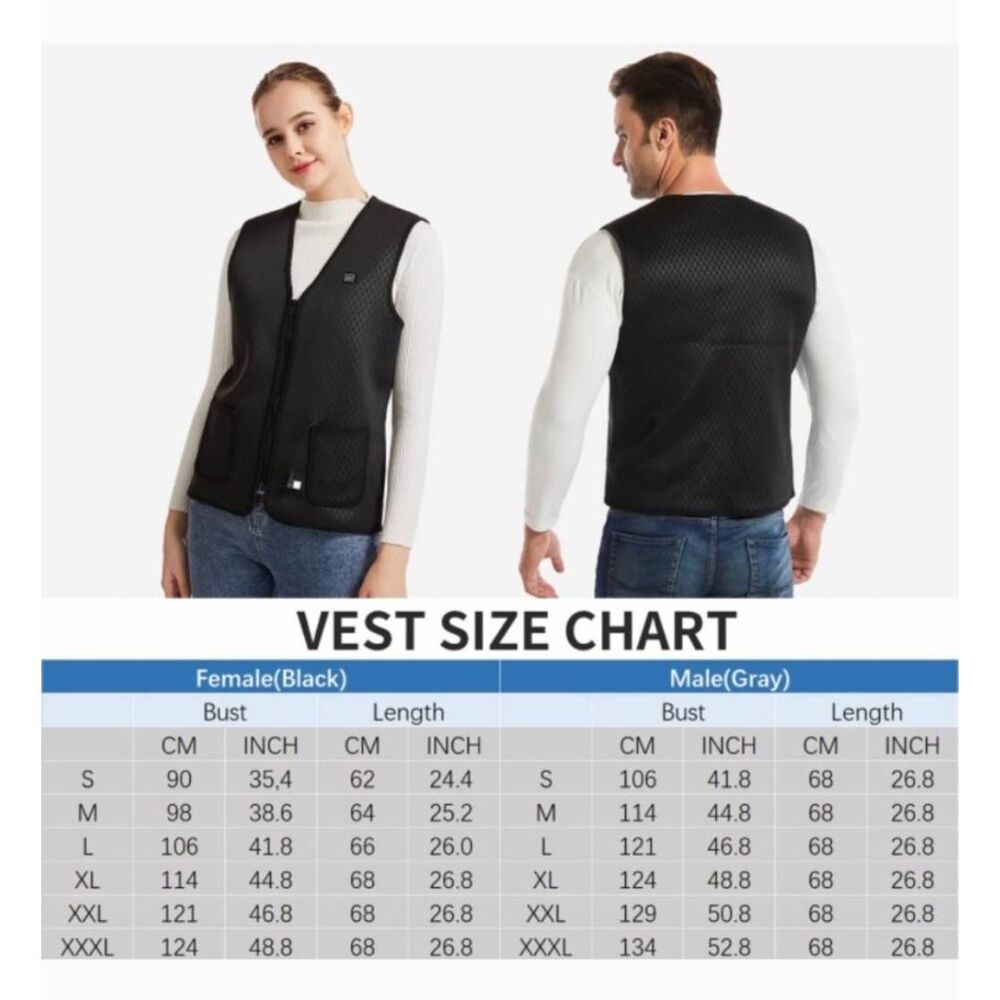 Heated Black Vest - Picture 4 of 16